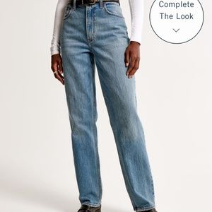 Curve love Abercrombie Ultra High Rise 90s Straight Jean 26